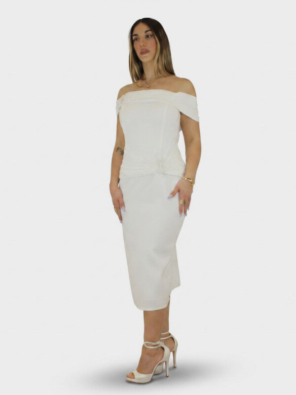 Tubino bianco  - Elizabeth Moda