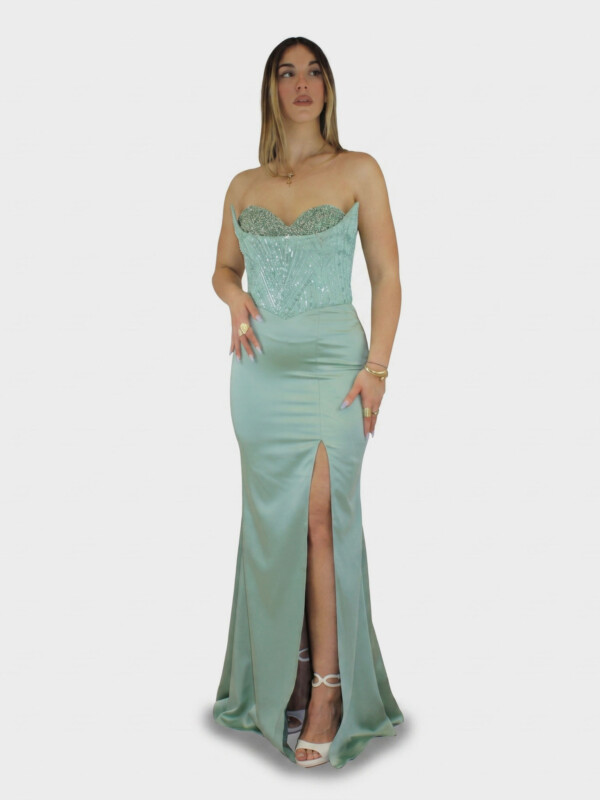 Abito verde  - Elizabeth Moda