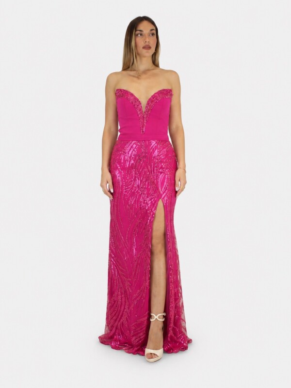 Abito fucsia  - Elizabeth Moda