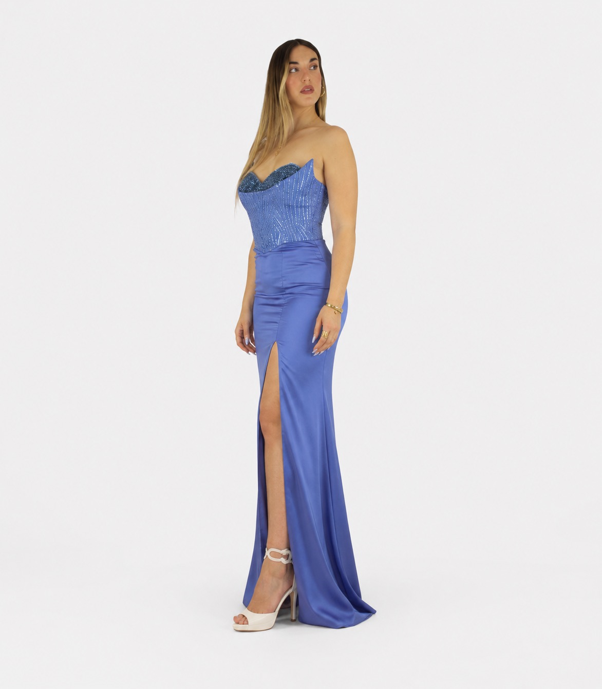 Abito indaco - Elizabeth Moda - immagine 2