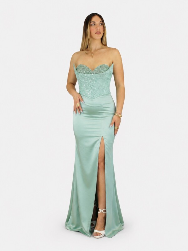 Abito verde  - Elizabeth Moda