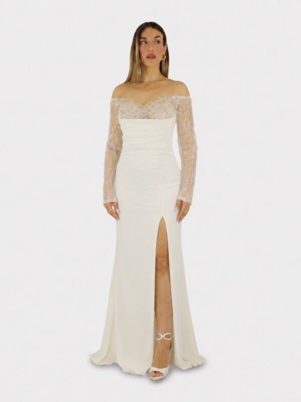 Abito bianco  - Elizabeth Moda
