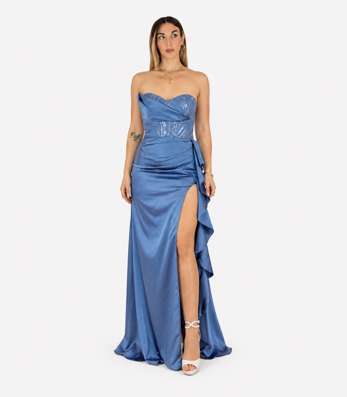 Abito indaco - Elizabeth Moda
