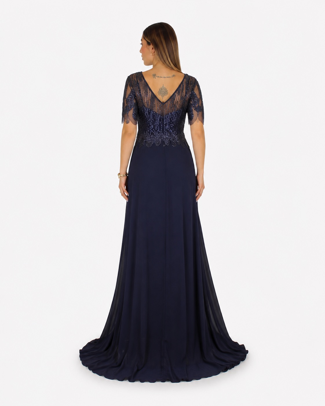 Abito blu notte - Elizabeth Moda - immagine 3