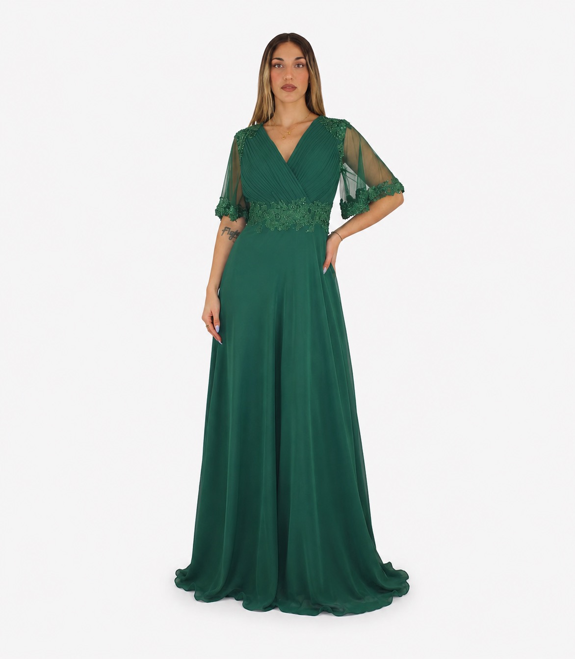 Abito verde - Elizabeth Moda