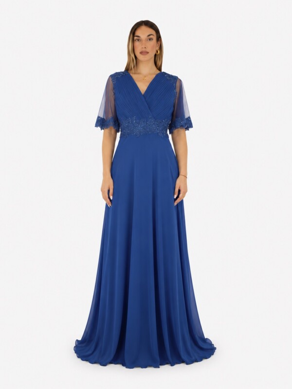 Abito blu cobalto - Elizabeth Moda