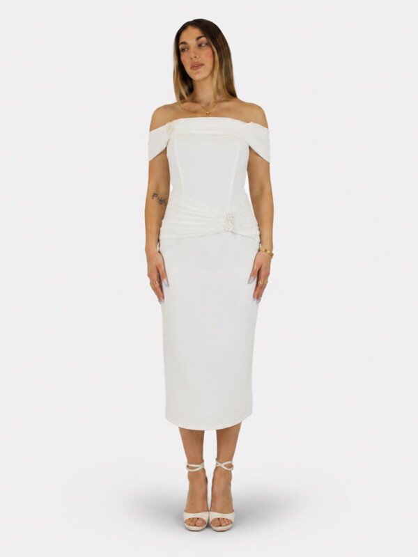 Tubino bianco  - Elizabeth Moda