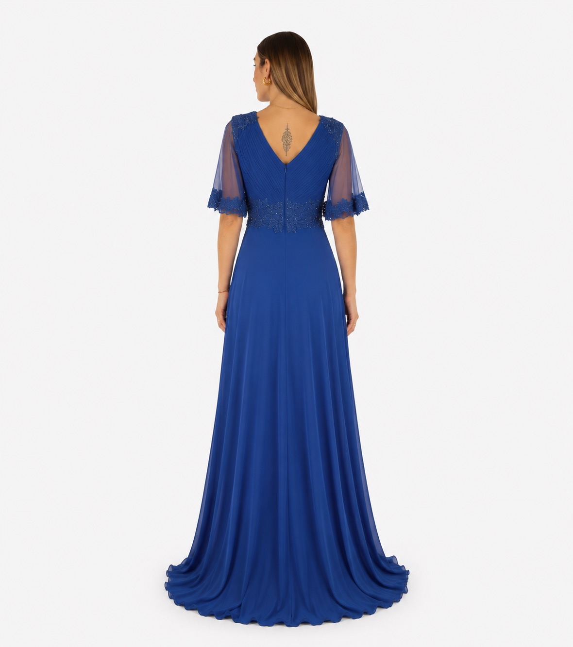 Abito blu cobalto - Elizabeth Moda - immagine 3