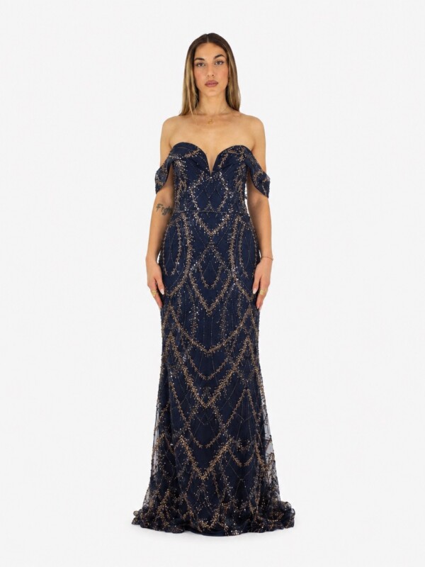 Abito blu notte  - Elizabeth Moda