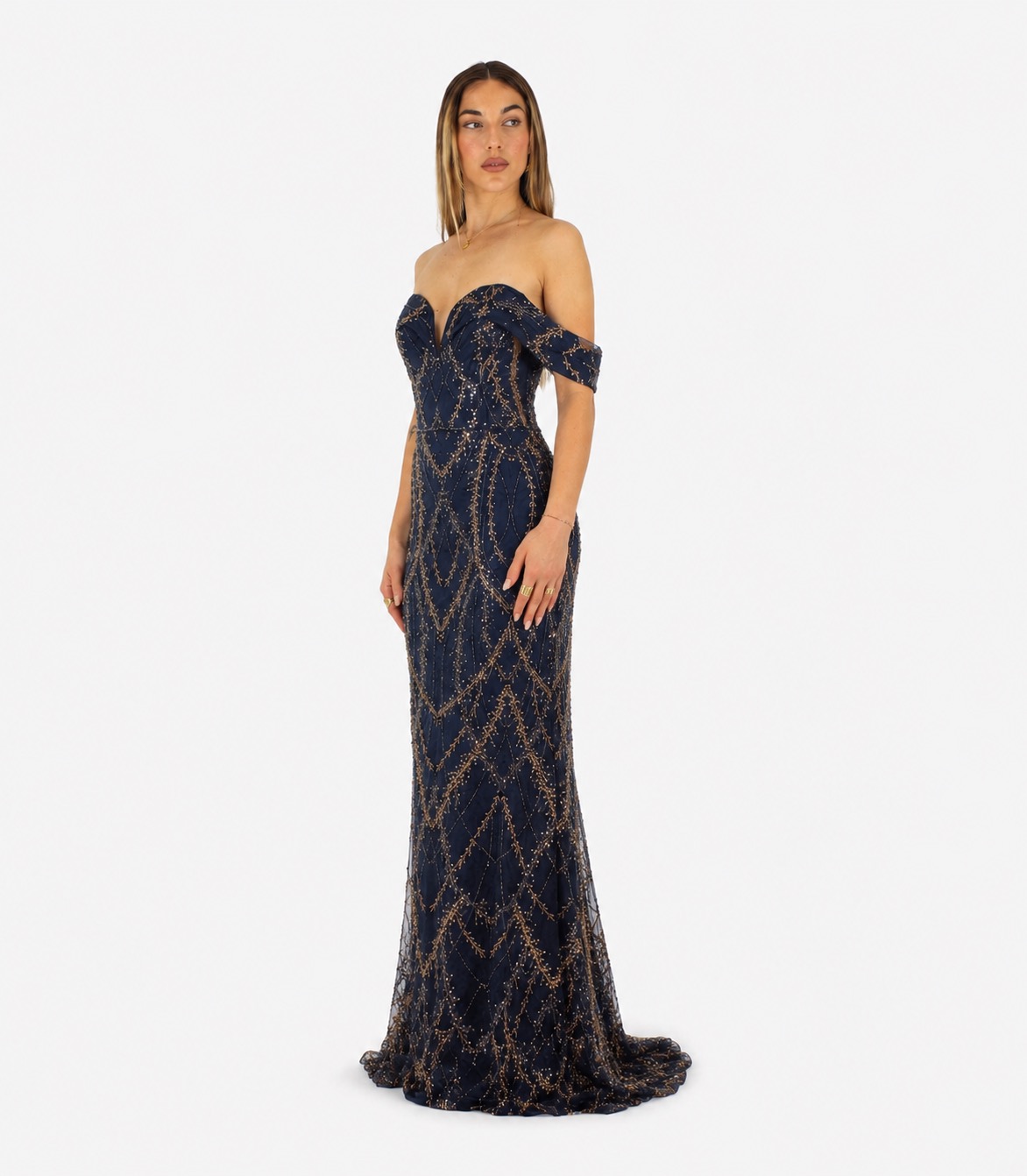 Abito blu notte - Elizabeth Moda - immagine 2