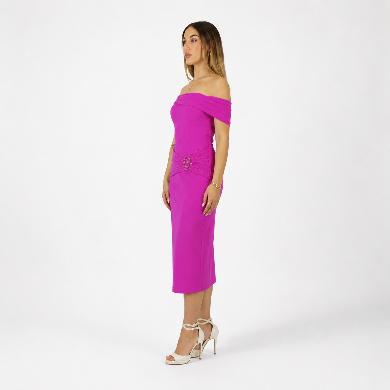 Tubino fucsia - Elizabeth Moda - immagine 2
