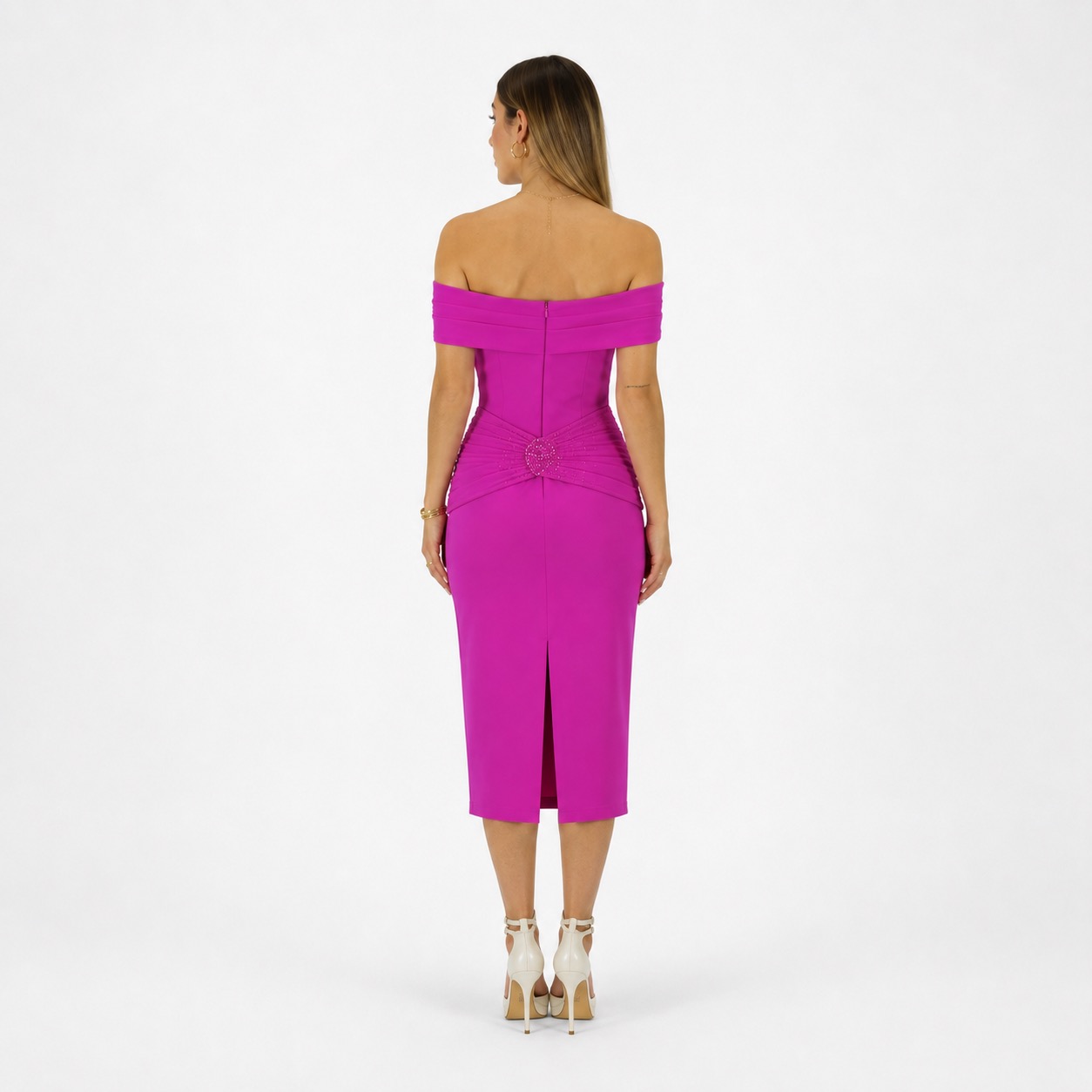 Tubino fucsia - Elizabeth Moda - immagine 3