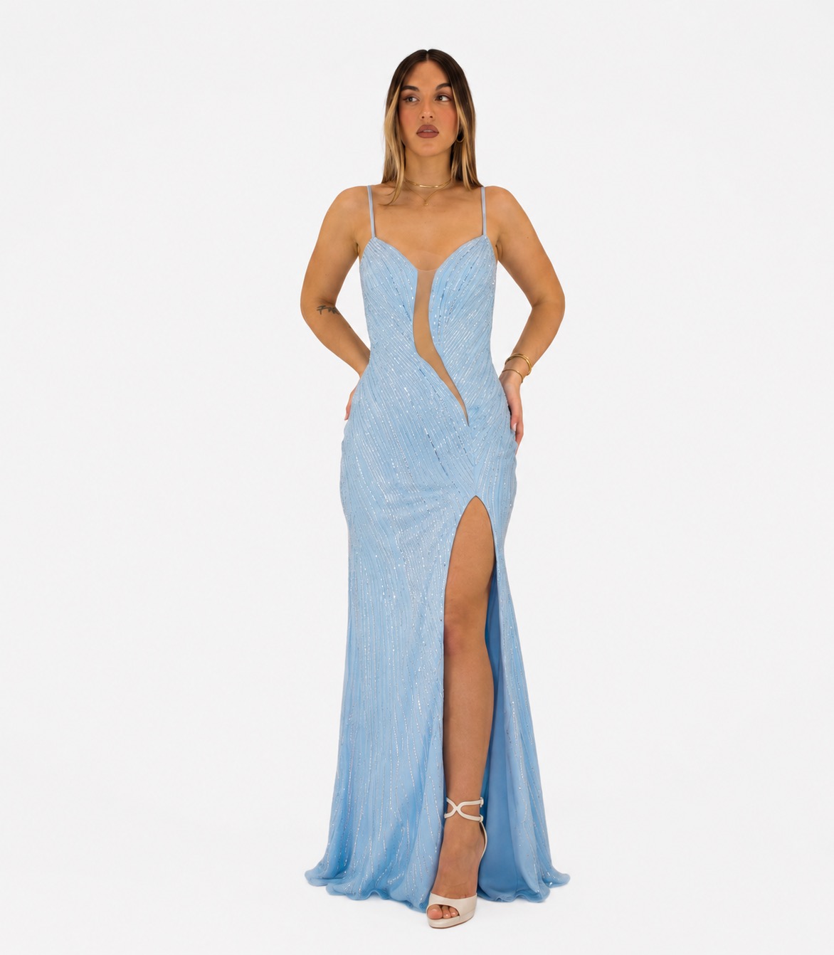 Abito azzurro - Elizabeth Moda
