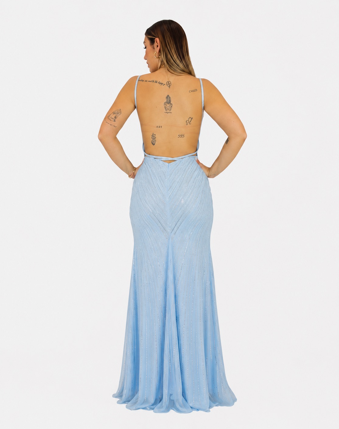 Abito azzurro - Elizabeth Moda - immagine 3