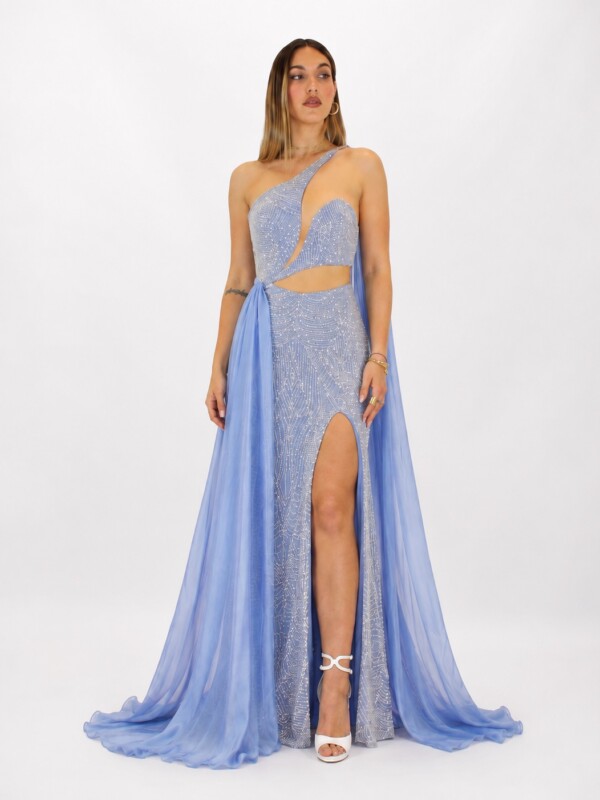 Abito indaco - Elizabeth Moda