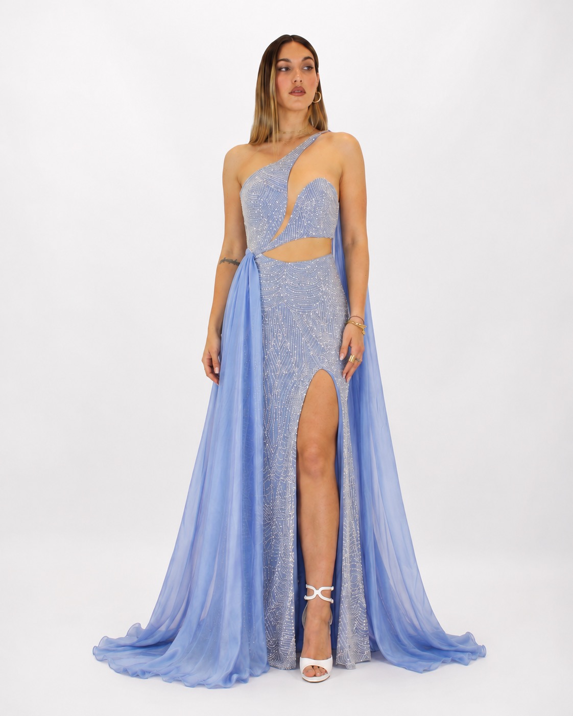 Abito indaco - Elizabeth Moda