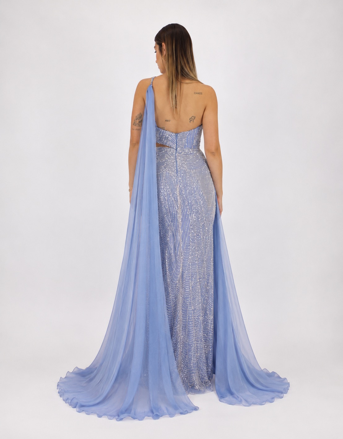 Abito indaco - Elizabeth Moda - immagine 3