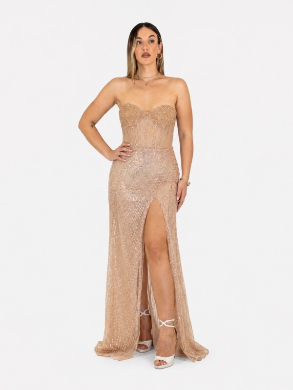 Abito oro - Elizabeth Moda