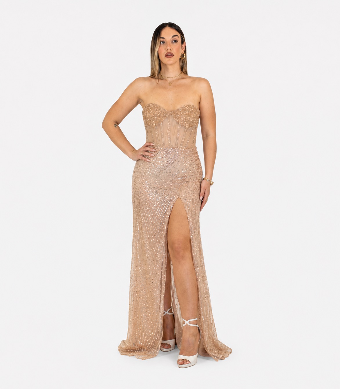 Abito oro - Elizabeth Moda