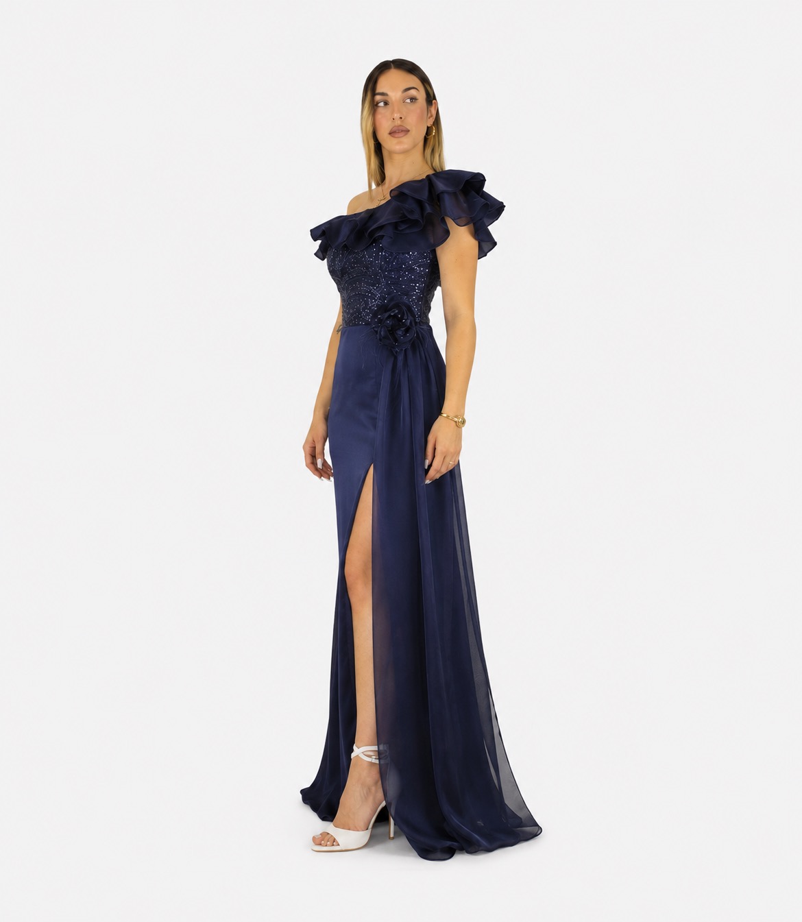 Abito blu notte - Elizabeth Moda - immagine 2