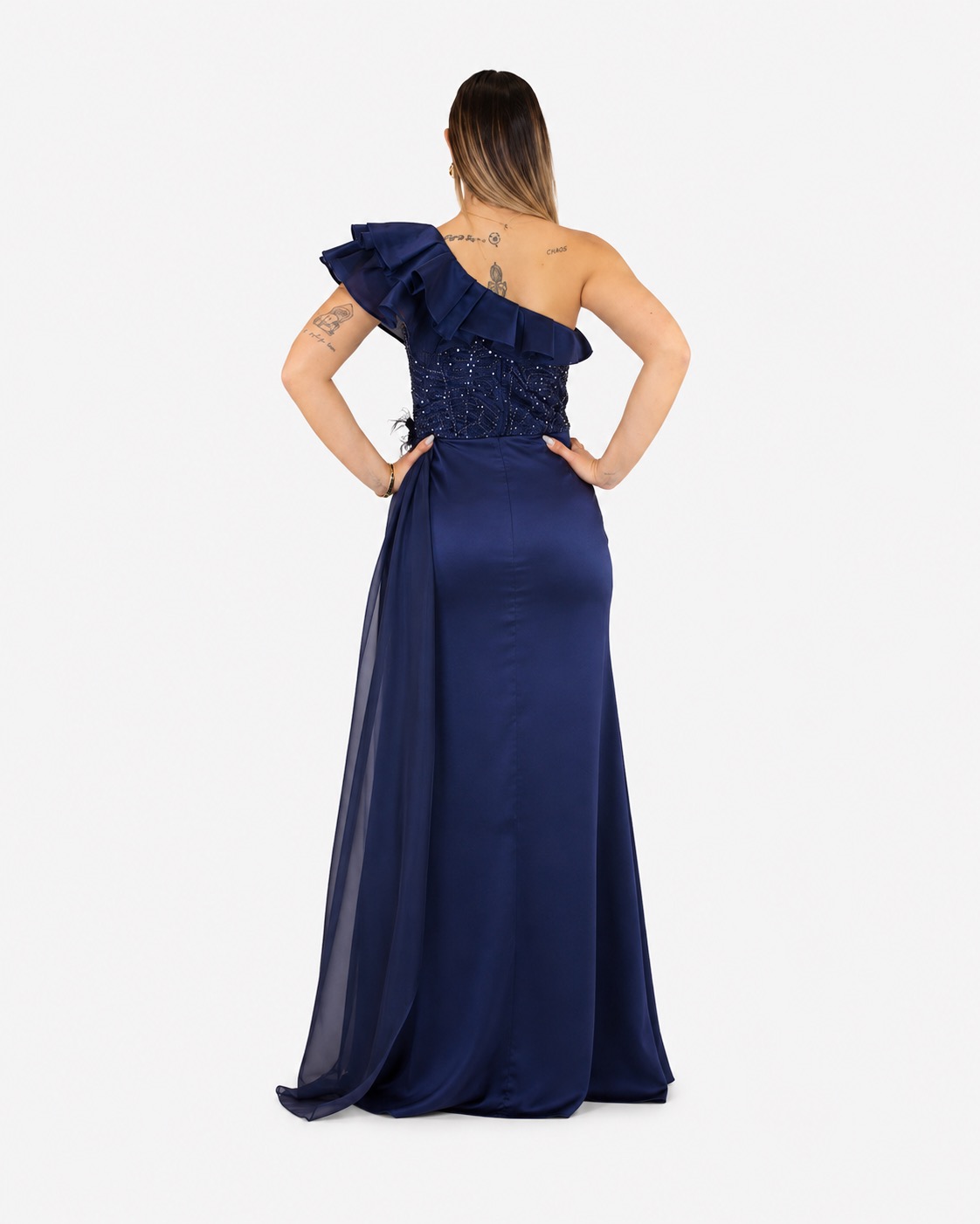 Abito blu notte - Elizabeth Moda - immagine 3