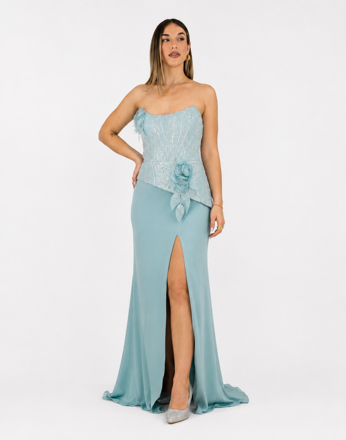 Abito verde - Elizabeth Moda