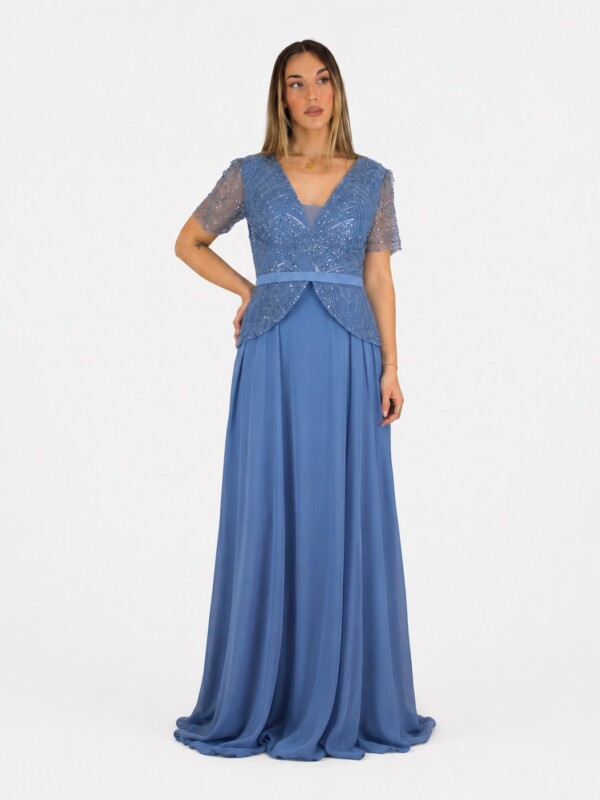 Abito indaco  - Elizabeth Moda