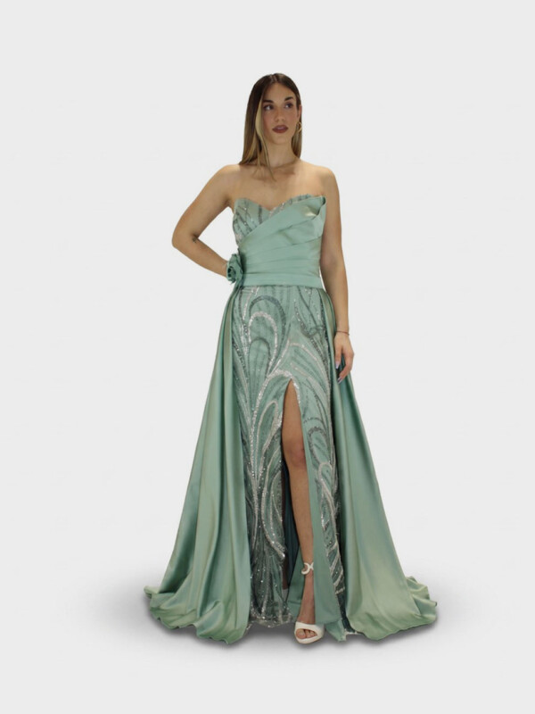 Abito verde salvia  - Elizabeth Moda