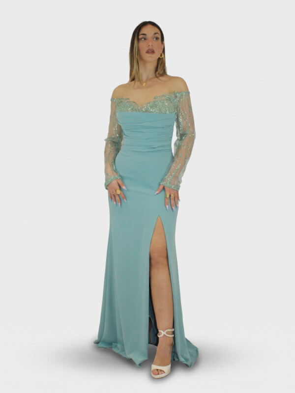 Abito verde  - Elizabeth Moda