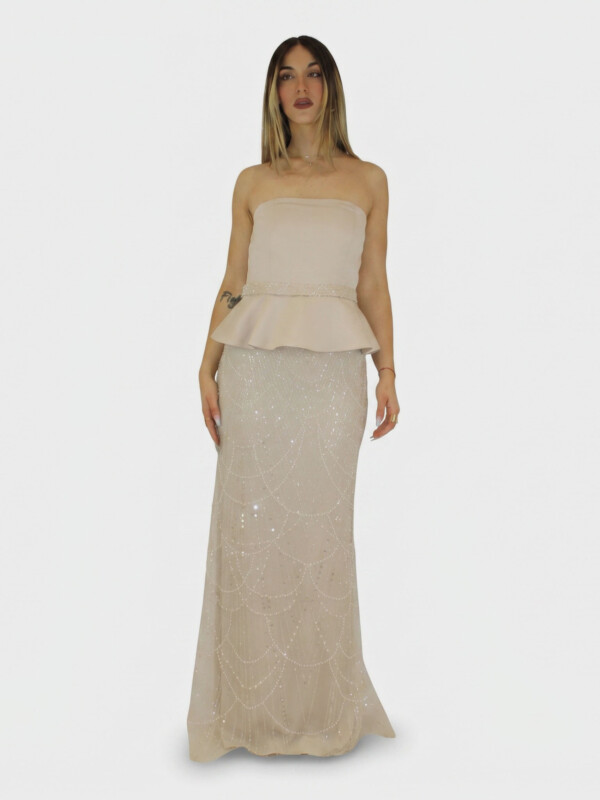 Abito beige  - Elizabeth Moda