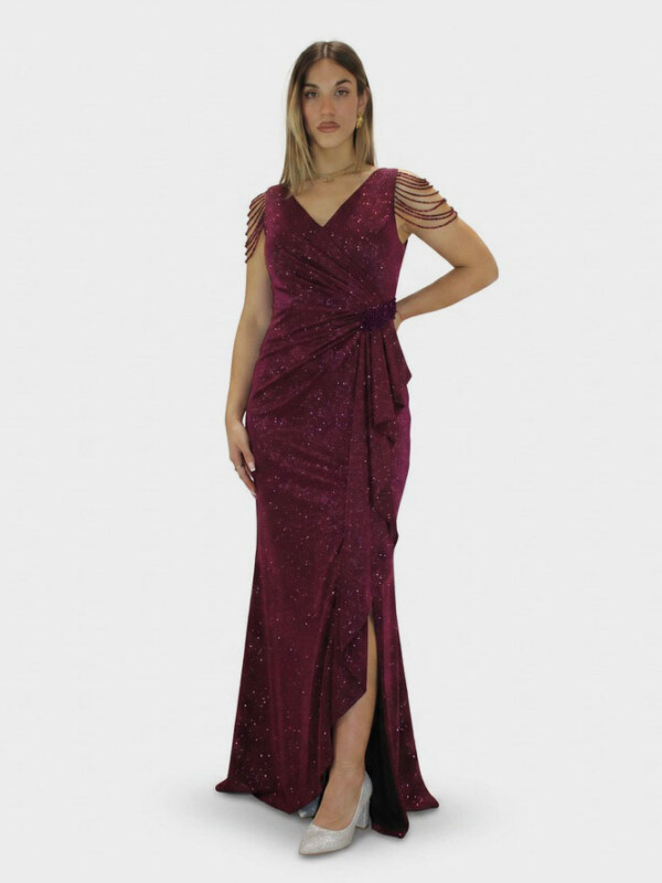 Abito vinaccia - Elizabeth Moda
