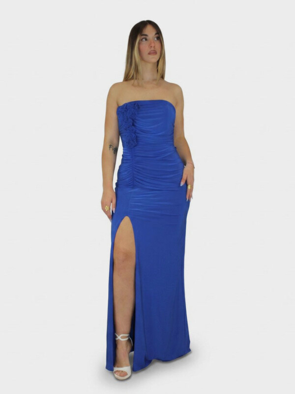 Abito blu cobalto  - Elizabeth Moda