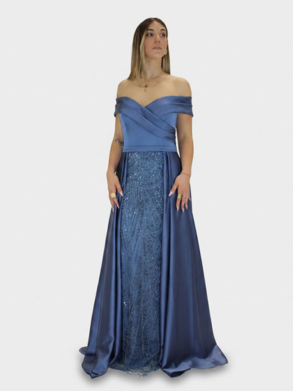 Abito indaco  - Elizabeth Moda