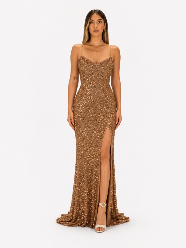 Abito oro  - Elizabeth Moda
