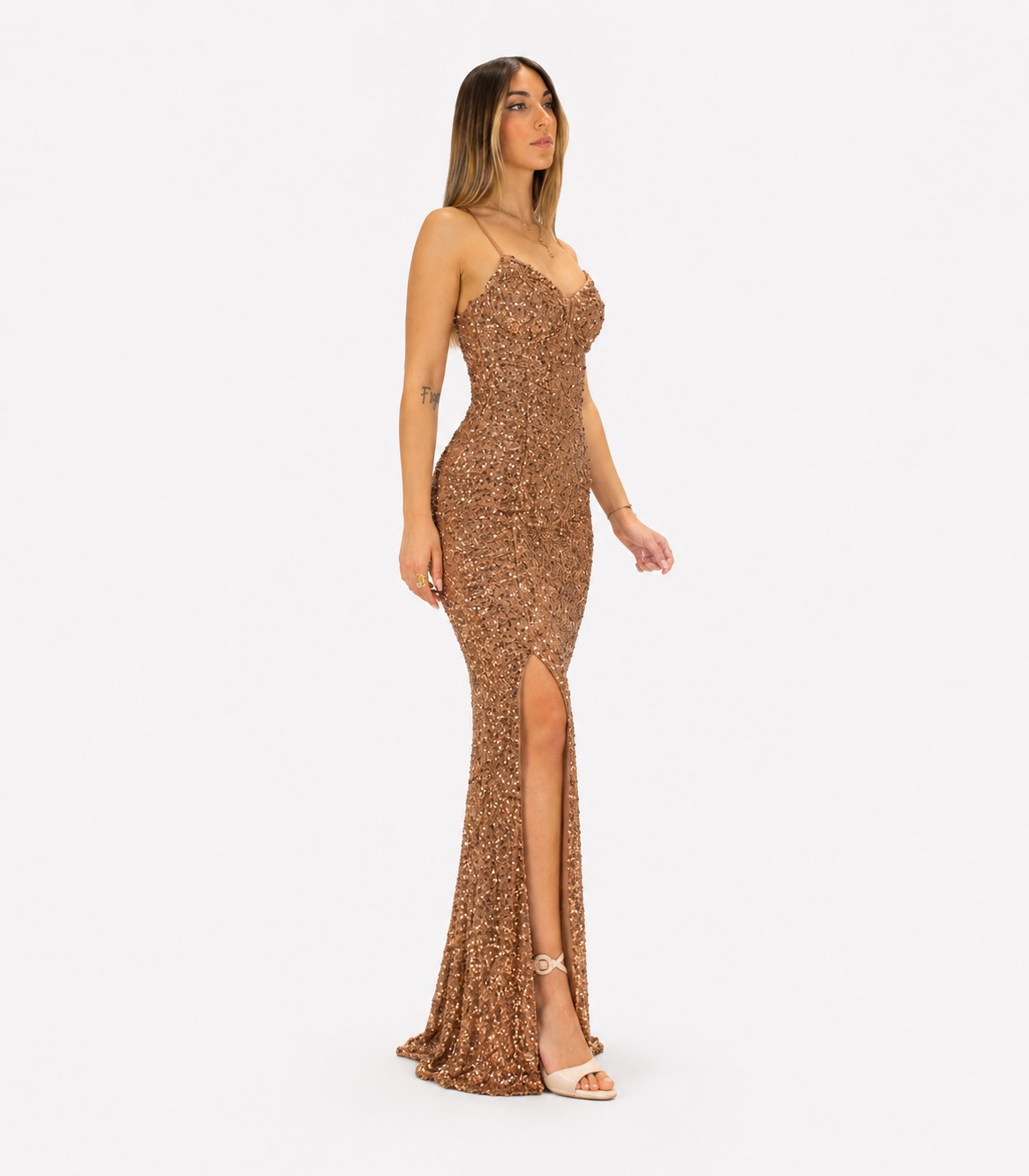 Abito oro - Elizabeth Moda - immagine 2
