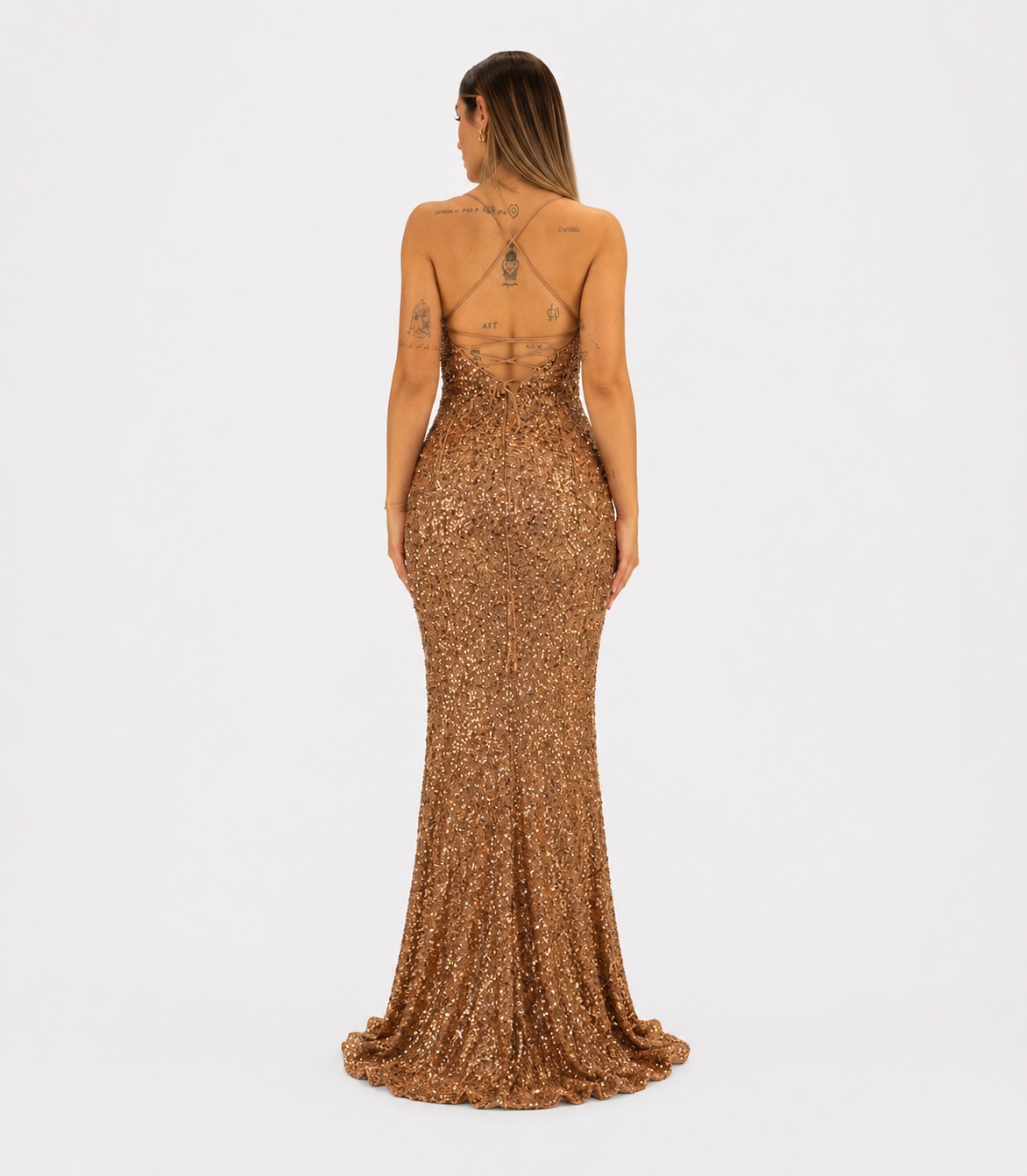 Abito oro - Elizabeth Moda - immagine 3