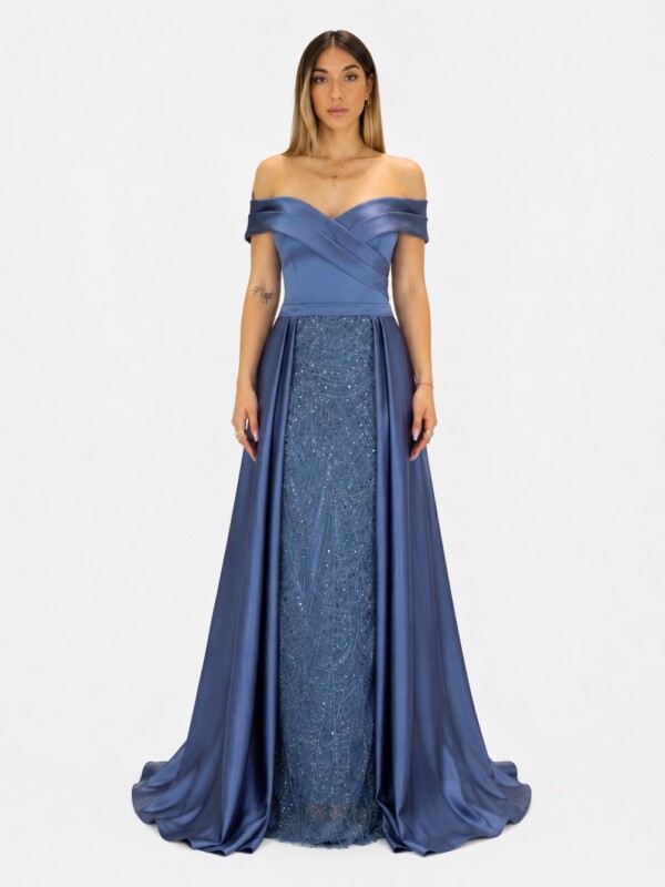 Abito indaco  - Elizabeth Moda