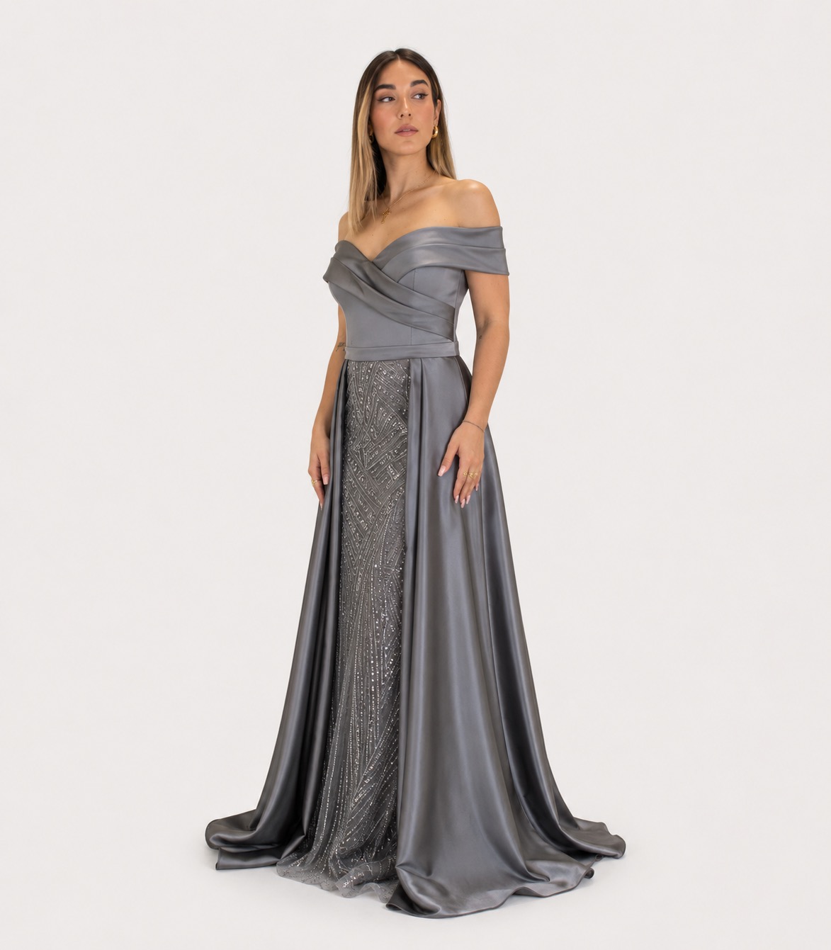 Abito argento - Elizabeth Moda