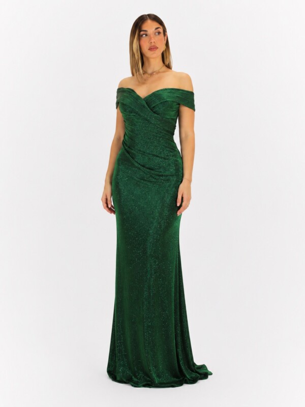 Abito verde bottiglia - Elizabeth Moda