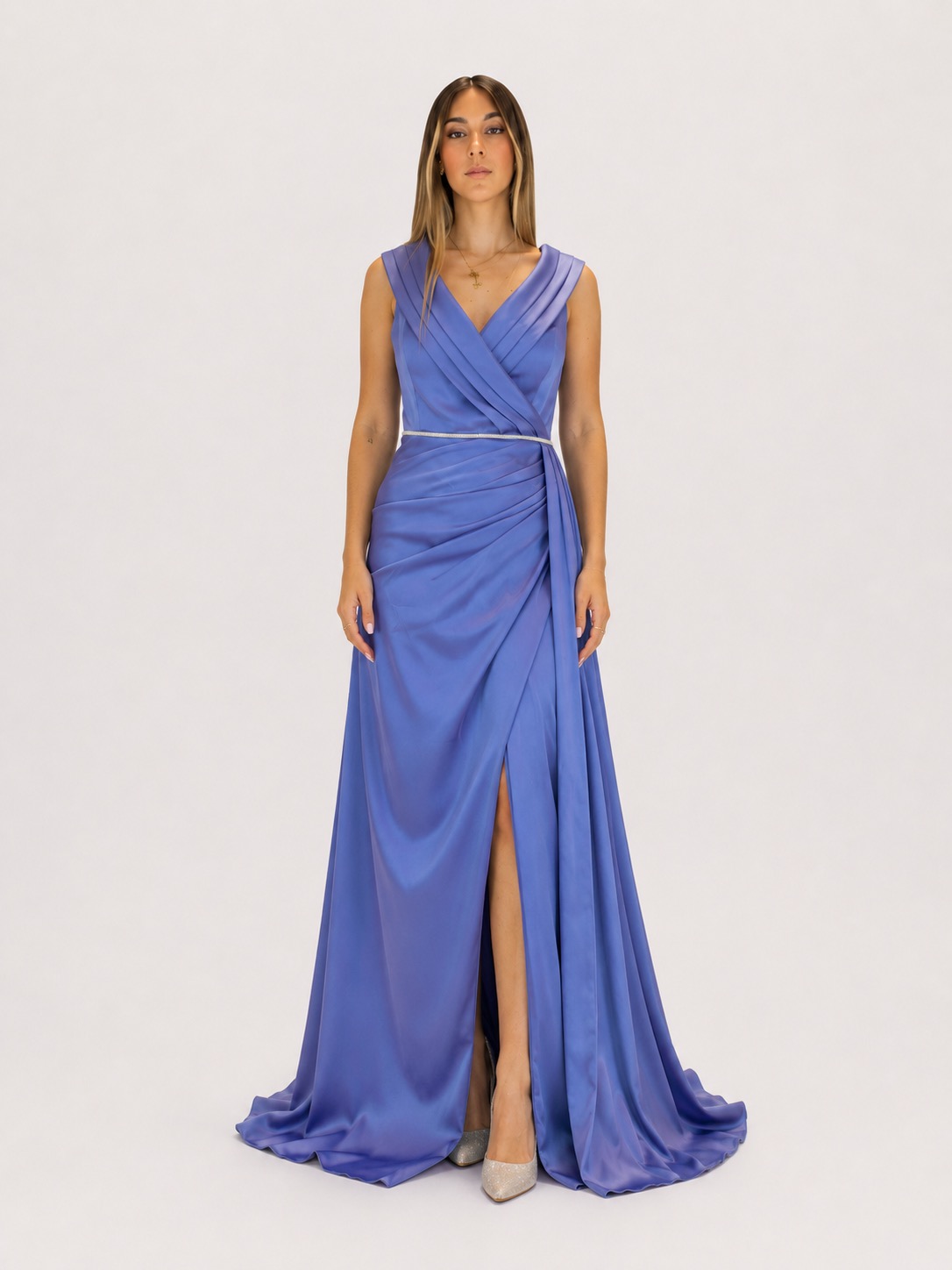 Abito indaco - Elizabeth Moda