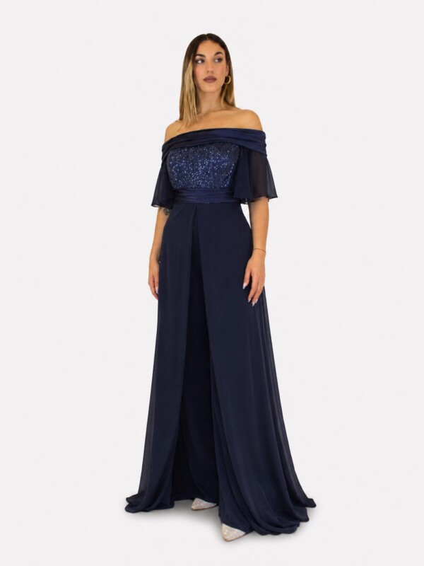 Tuta blu notte  - Elizabeth Moda