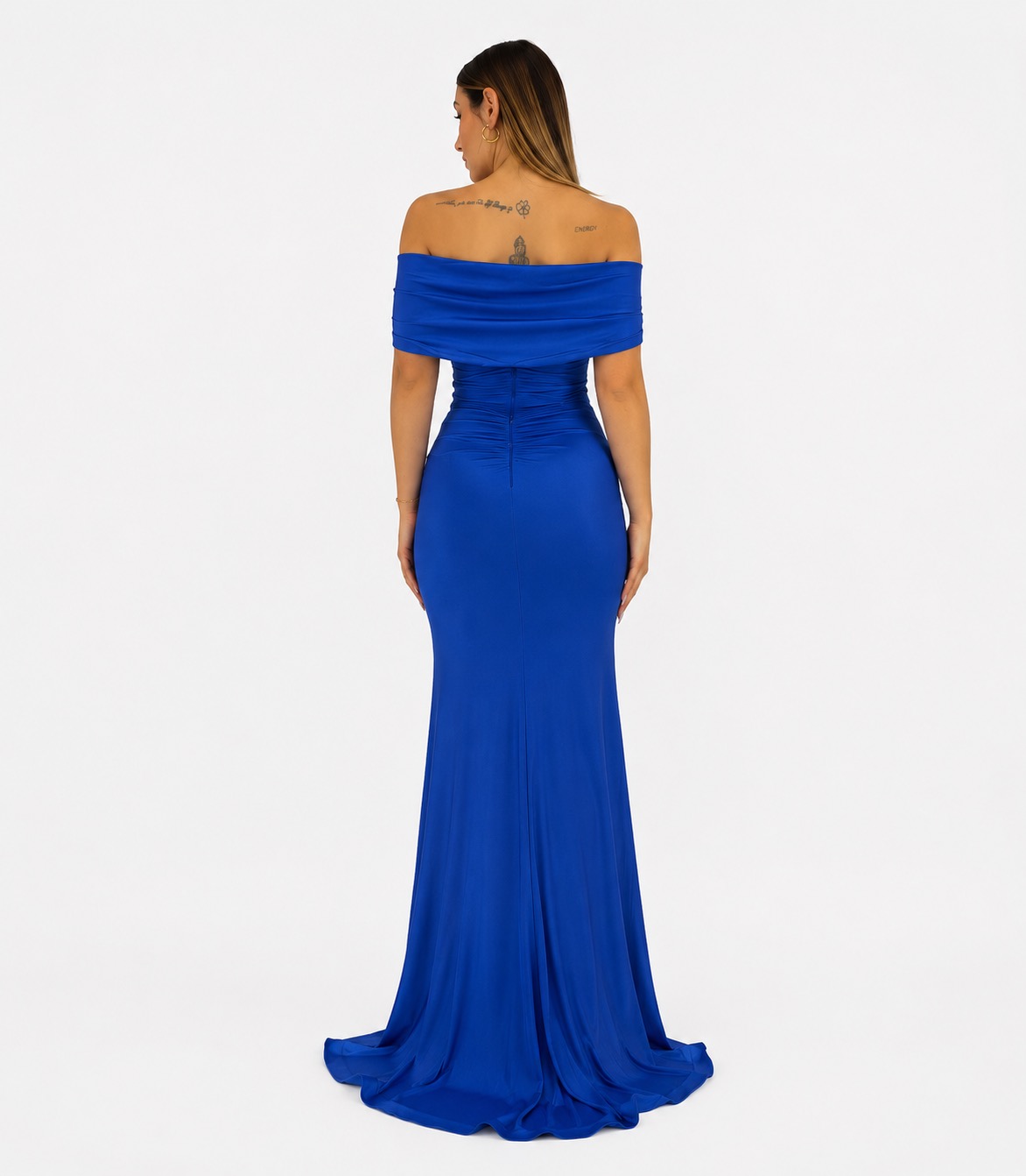Abito blu cobalto - Elizabeth Moda - immagine 3