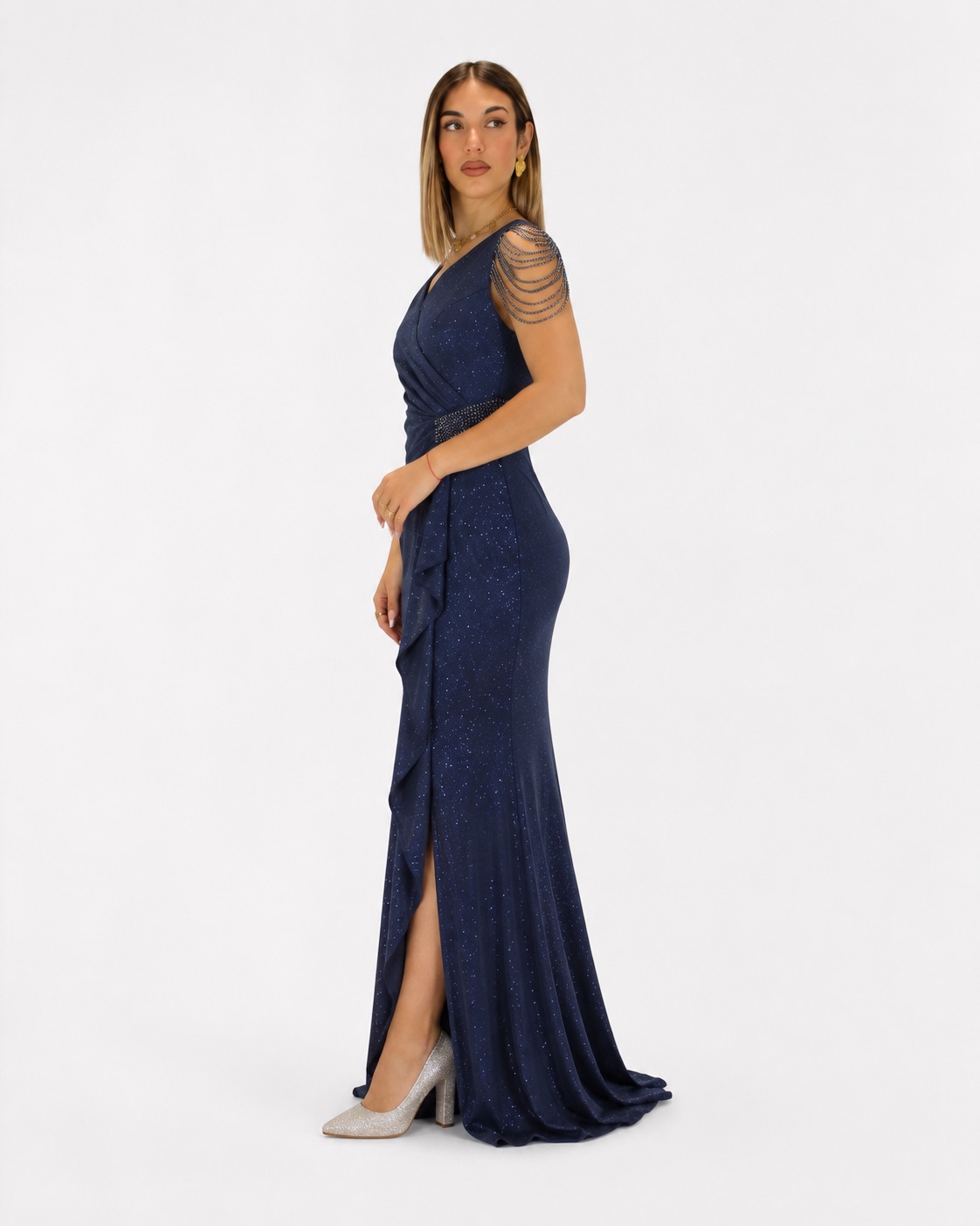 Abito blu notte - Elizabeth Moda - immagine 2