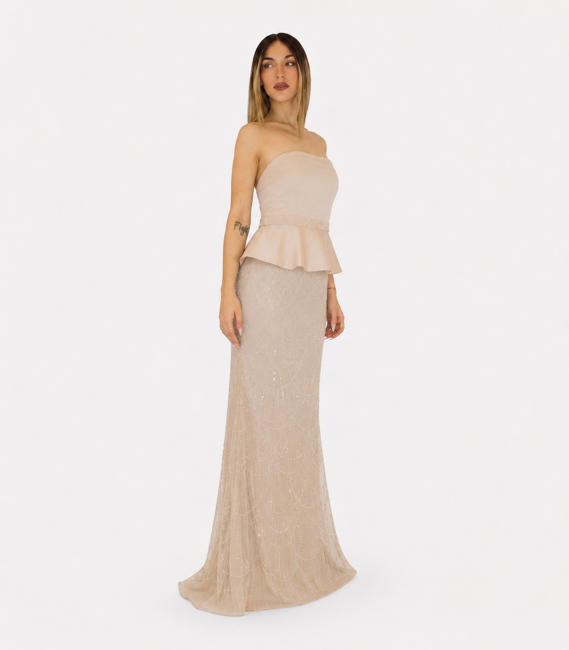 Abito beige - Elizabeth Moda - immagine 2
