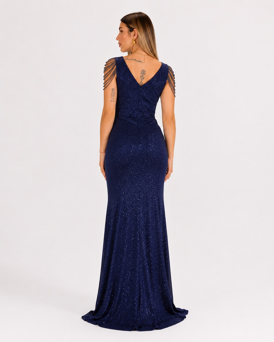 Abito blu notte - Elizabeth Moda - immagine 3