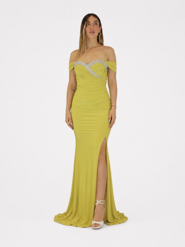 Abito verde lime  - Elizabeth Moda
