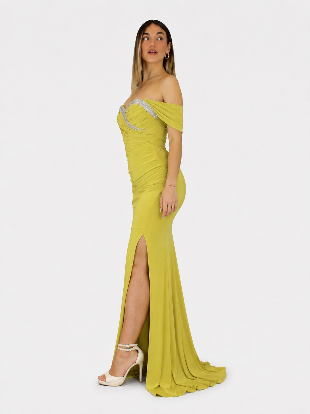 Abito verde lime - Elizabeth Moda - immagine 2