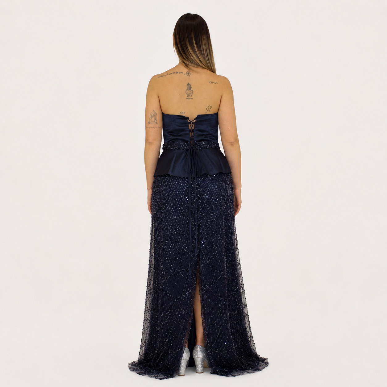 Abito blu notte - Elizabeth Moda - immagine 3