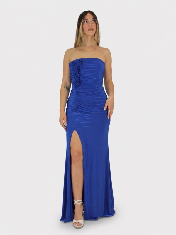 Abito blu cobalto  - Elizabeth Moda
