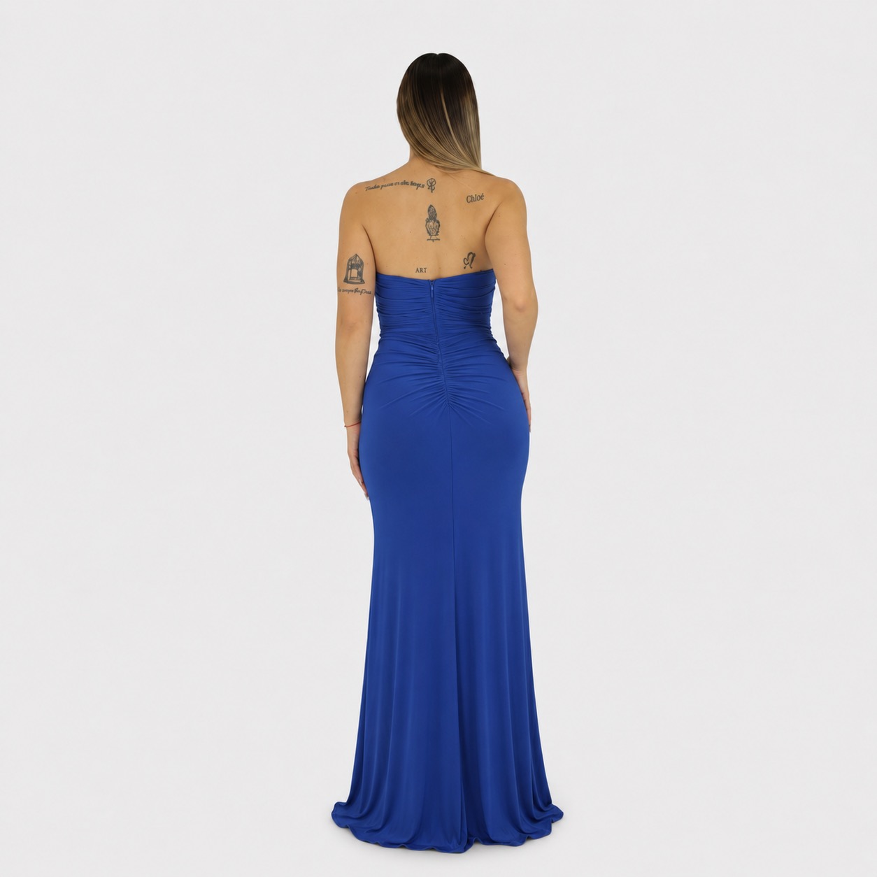 Abito blu cobalto - Elizabeth Moda - immagine 3